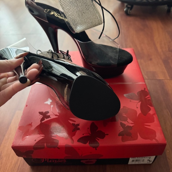 Pleaser sandals heels size 10 - Picture 2 of 2